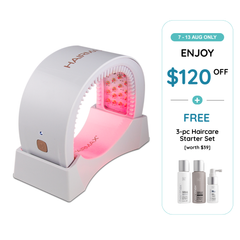[Limited Edition] HairMax LaserBand 82 ComfortFlex - White & Rose Gold